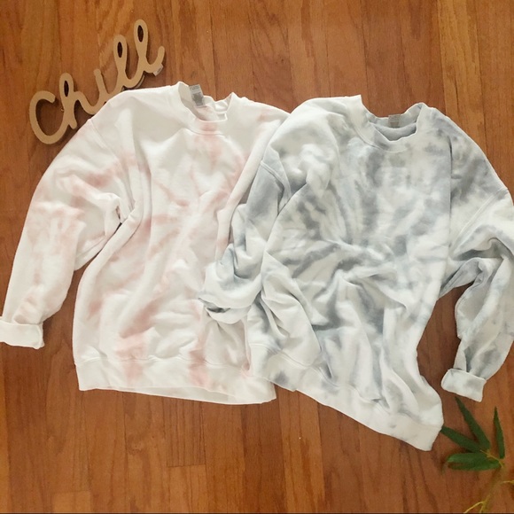 NEW Gray Spiral Tie dye sweatshirt S-5X Tops - Picture 4 of 4